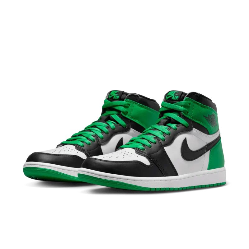 Air Jordan 1 High Black and Lucky Green | جردن ۱ لاکی گرین - Image 2