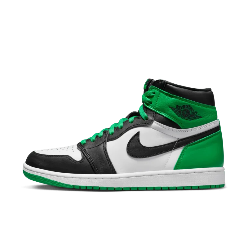 Air Jordan 1 High Black and Lucky Green | جردن ۱ لاکی گرین