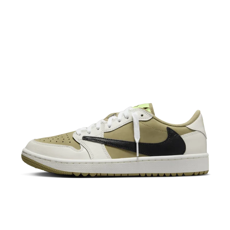 Air Jordan 1 Low Golf x Travis Scott - Neutral Olive. | جردن ۱ ترویس الیو گلف