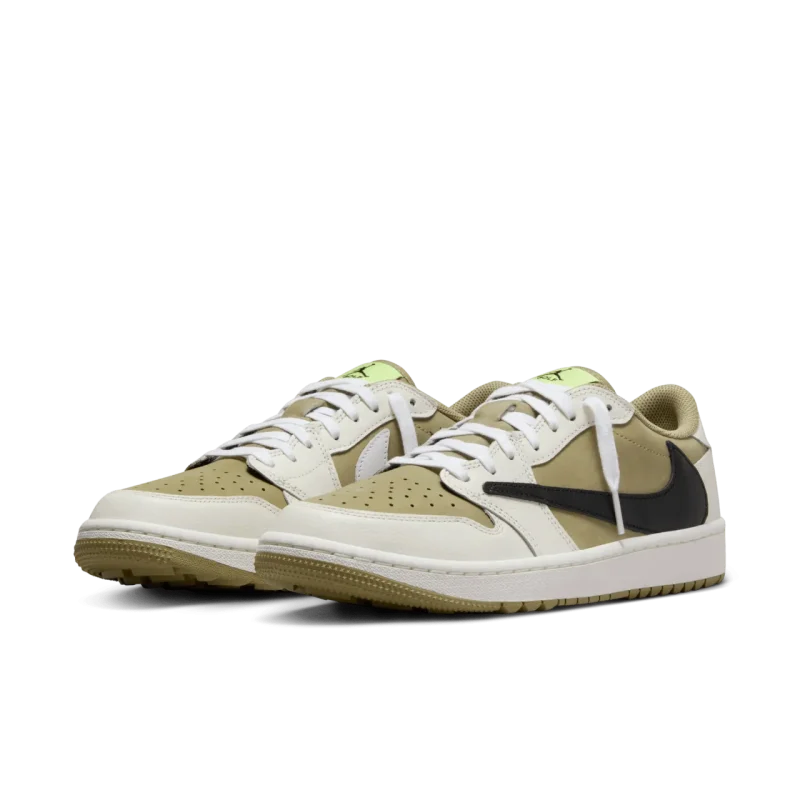 Air Jordan 1 Low Golf x Travis Scott - Neutral Olive. | جردن ۱ ترویس الیو گلف - Image 5
